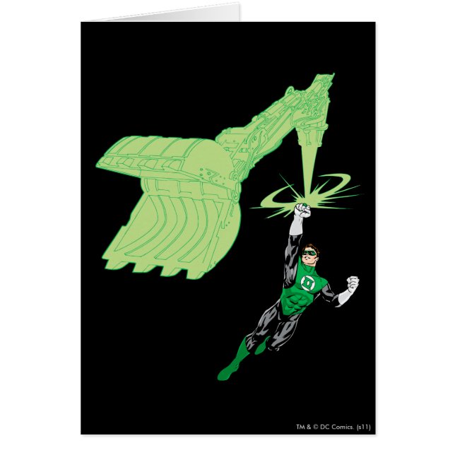 Green Lantern - Fully Rendered,  with machine (Front)