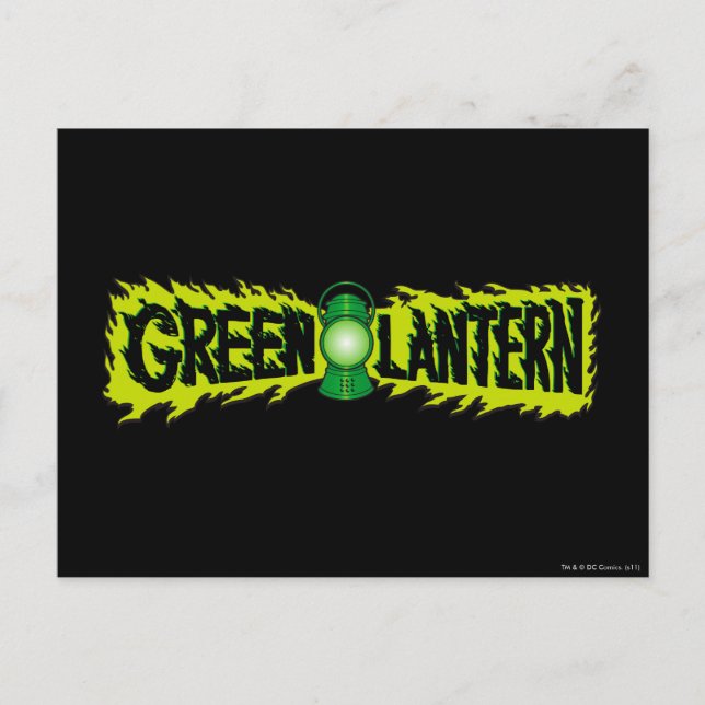 Green Lantern - Glowing Lantern 2 Postcard (Front)