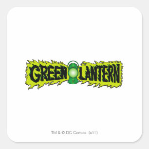 Green Lantern - Glowing Lantern 2 Square Sticker