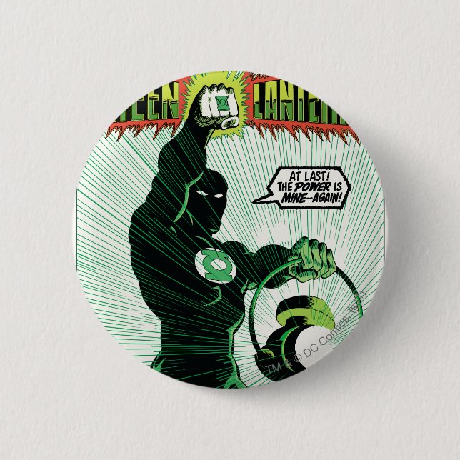 Green Lantern - Glowing Lantern 6 Cm Round Badge (Front)