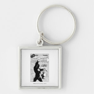 Green Lantern - Glowing Lantern, Black and White Key Ring