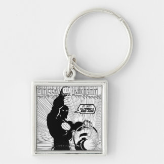 Green Lantern - Glowing Lantern, Black and White Key Ring