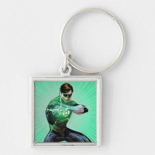 Green Lantern & Glowing Ring Key Ring