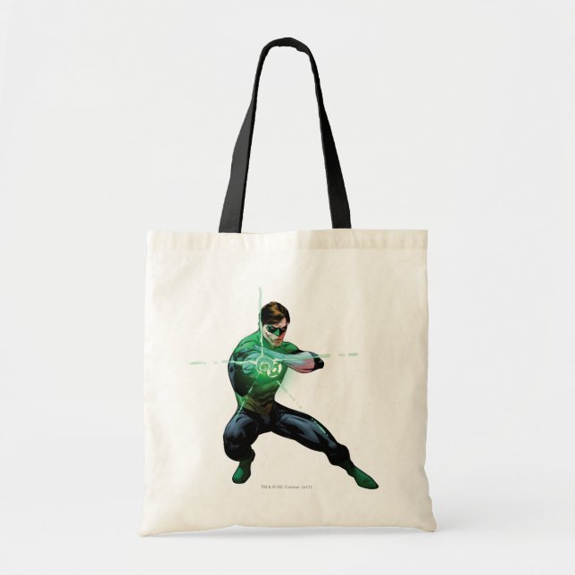 Green Lantern & Glowing Ring Tote Bag (Front)