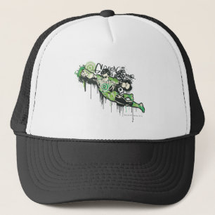 Green Lantern Graffiti Character Trucker Hat
