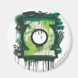 Green Lantern Graffiti Symbol Magnet