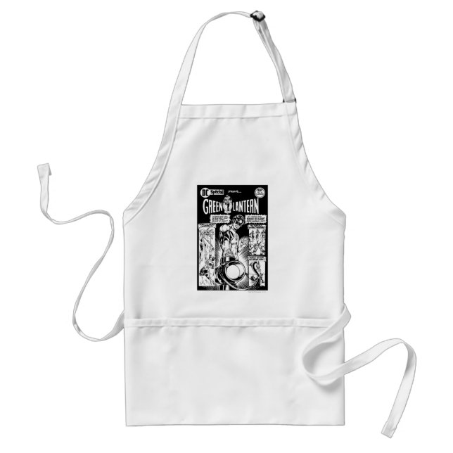 Green Lantern  - Green Shaded Comic, Black and Whi Standard Apron (Front)