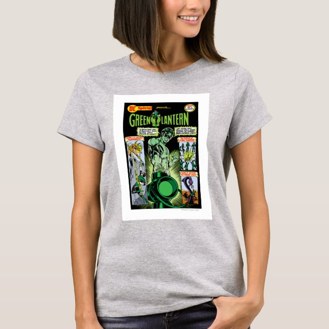 Green Lantern  - Green Shaded Comic T-Shirt (Front)