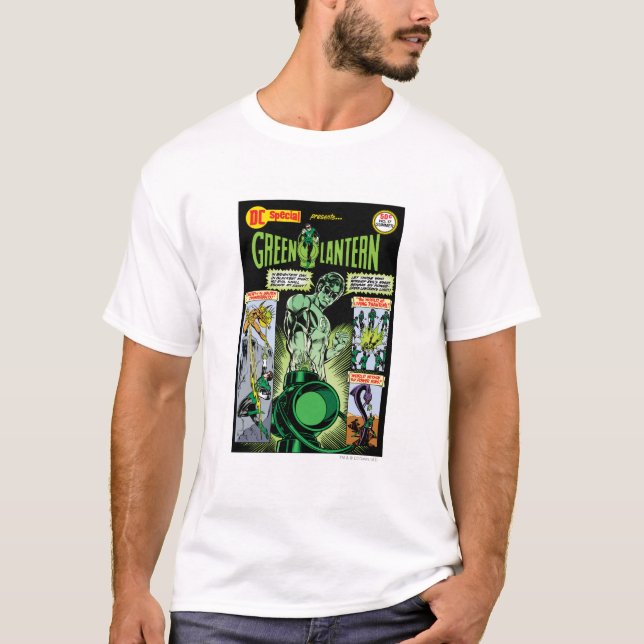 Green Lantern  - Green Shaded Comic T-Shirt (Front)
