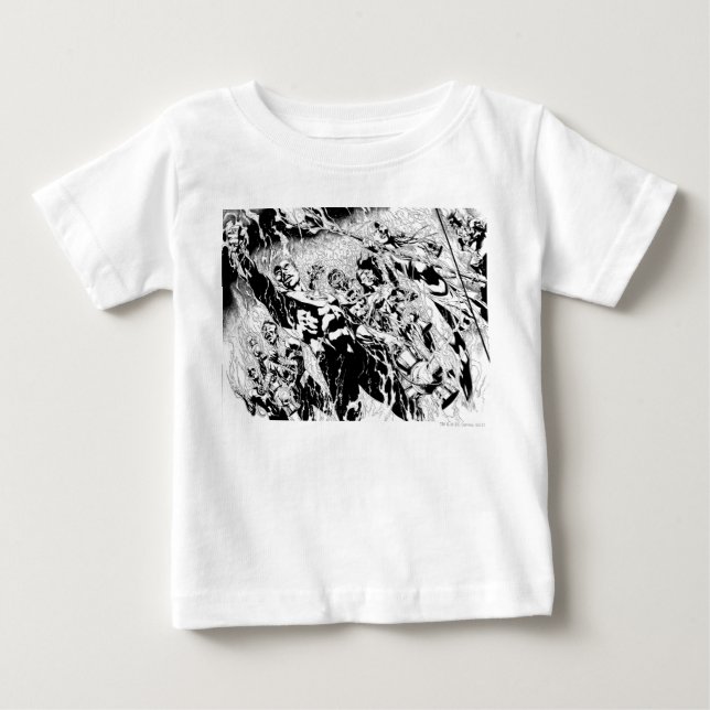 Green Lantern Group Baby T-Shirt (Front)