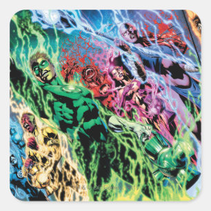 Green Lantern Group - Colour Square Sticker