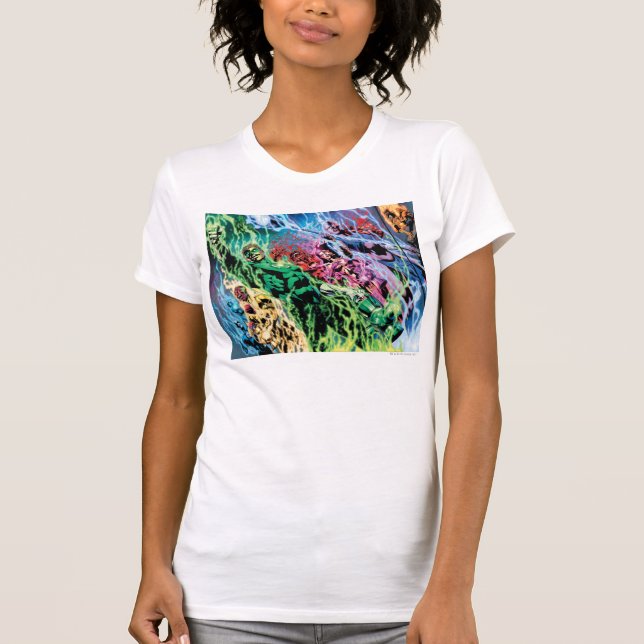Green Lantern Group - Colour T-Shirt (Front)