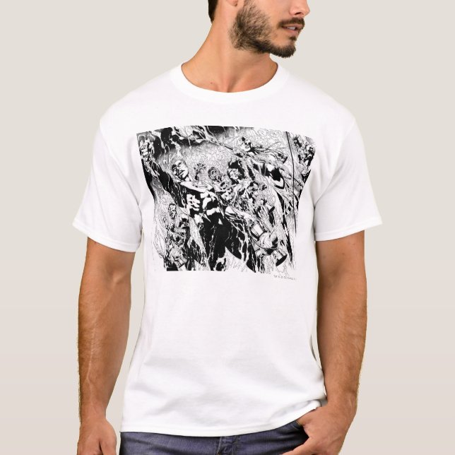 Green Lantern Group T-Shirt (Front)