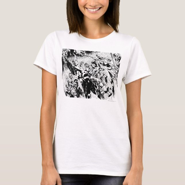 Green Lantern Group T-Shirt (Front)