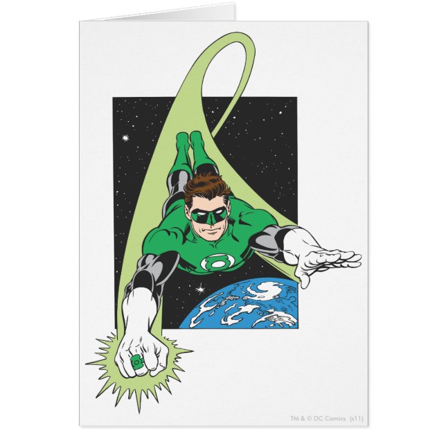 Green Lantern in Space (Front)