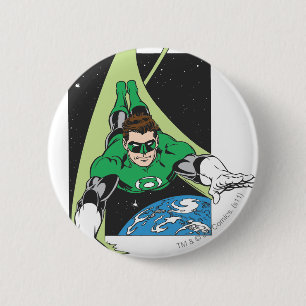 Green Lantern in Space 6 Cm Round Badge
