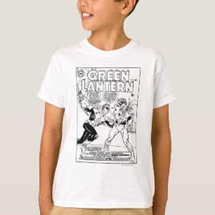 Green Lantern in the ring, Black and White T-Shirt