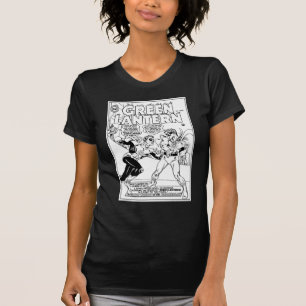 Green Lantern in the ring, Black and White T-Shirt
