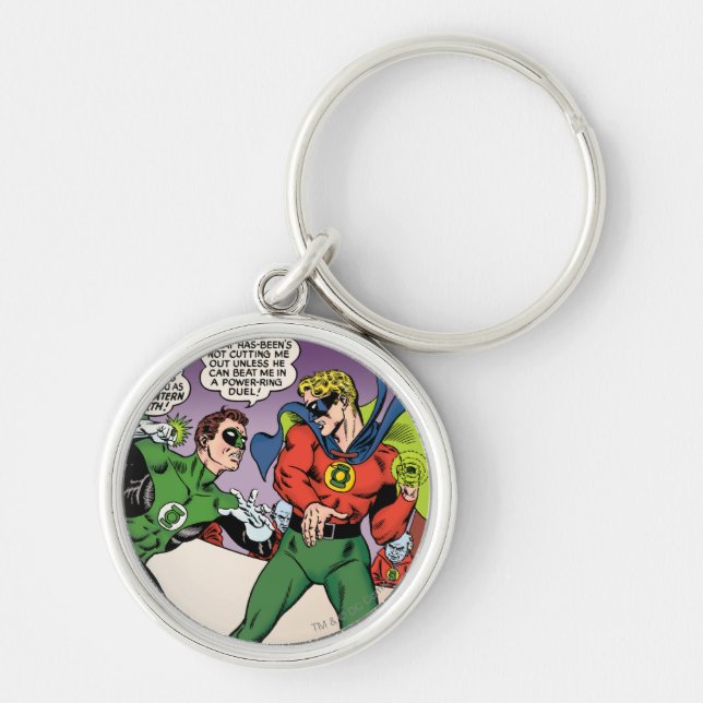 Green Lantern in the ring Key Ring (Front)