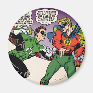 Green Lantern in the ring Magnet