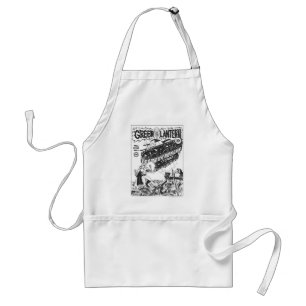 Green Lantern in the trenches, Black and White Standard Apron