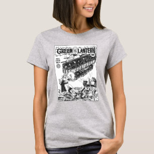 Green Lantern in the trenches, Black and White T-Shirt