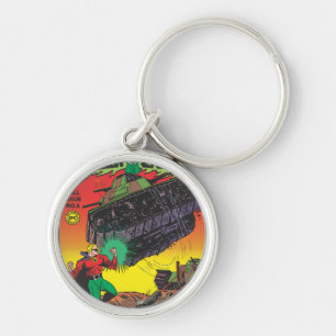 Green Lantern in the trenches Key Ring