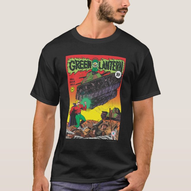 Green Lantern in the trenches T-Shirt (Front)