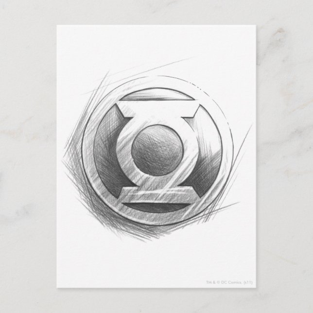 Green Lantern Insignia Postcard (Front)