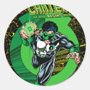Green Lantern - It all begins here Classic Round Sticker