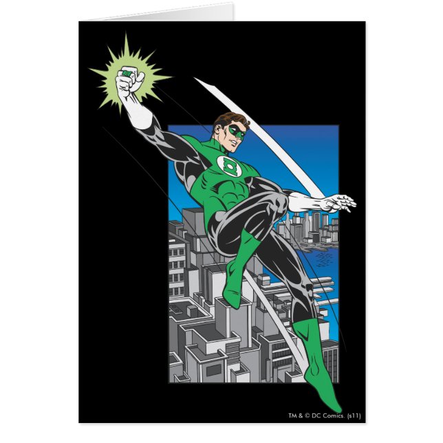 Green Lantern Lands in City (Front)