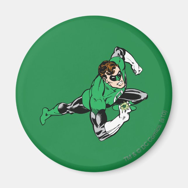 Green Lantern Leap Right Magnet (Front)