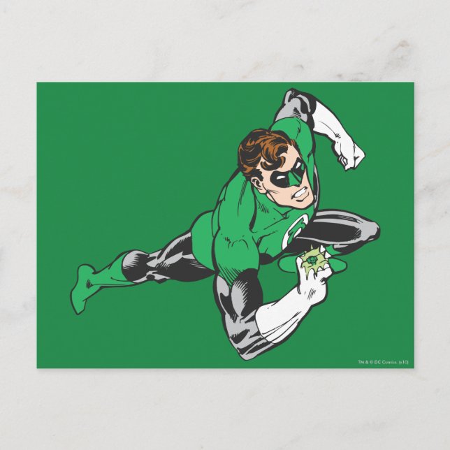 Green Lantern Leap Right Postcard (Front)