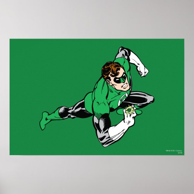 Green Lantern Leap Right Poster (Front)