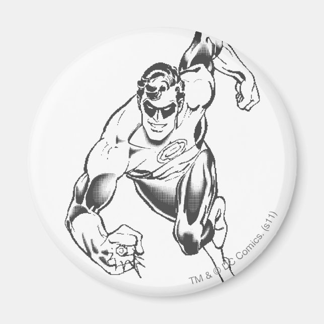 Green Lantern Leaps Forward Magnet (Front)