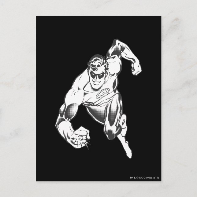 Green Lantern Leaps Forward Postcard (Front)