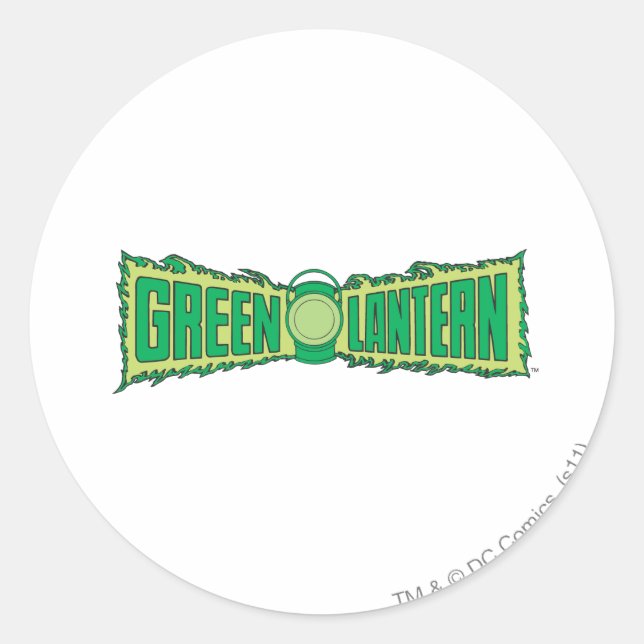Green Lantern Letters 1 Classic Round Sticker (Front)