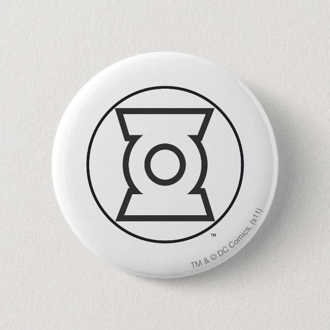 Green Lantern Logo 12 6 Cm Round Badge (Front)