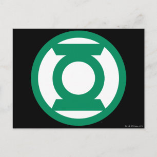 Green Lantern Logo 13 Postcard