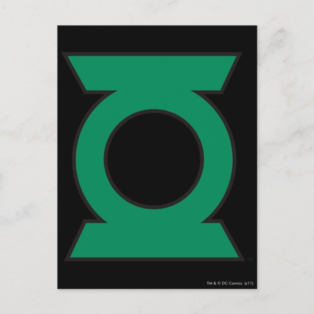 Green Lantern Logo 15 Postcard (Front)