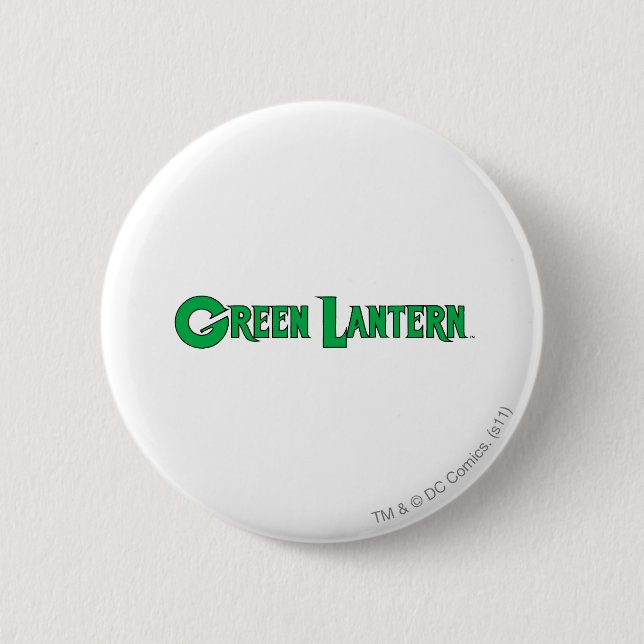 Green Lantern Logo 9 6 Cm Round Badge (Front)