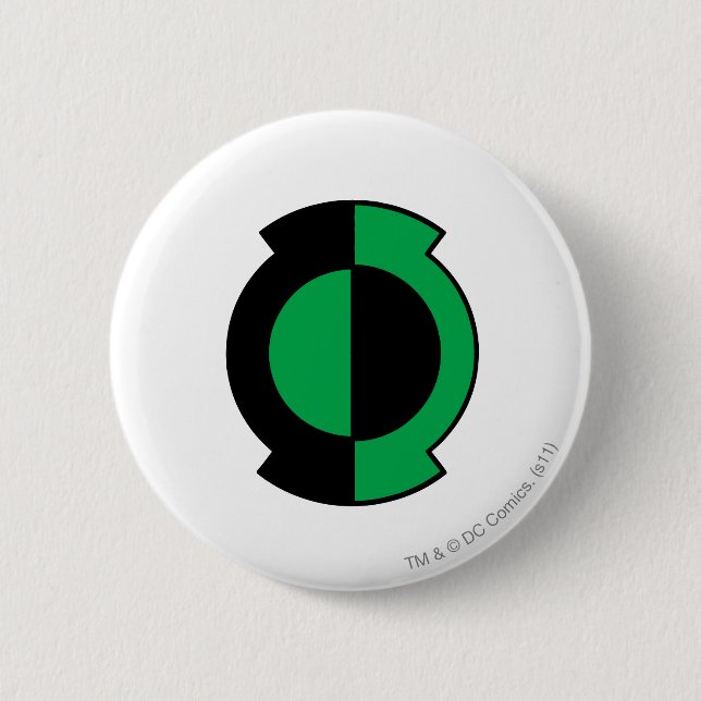 Green Lantern Logo Flipped 6 Cm Round Badge (Front)