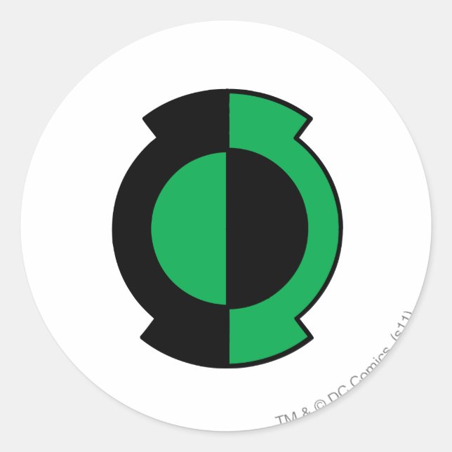 Green Lantern Logo Flipped Classic Round Sticker (Front)