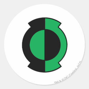 Green Lantern Logo Flipped Classic Round Sticker