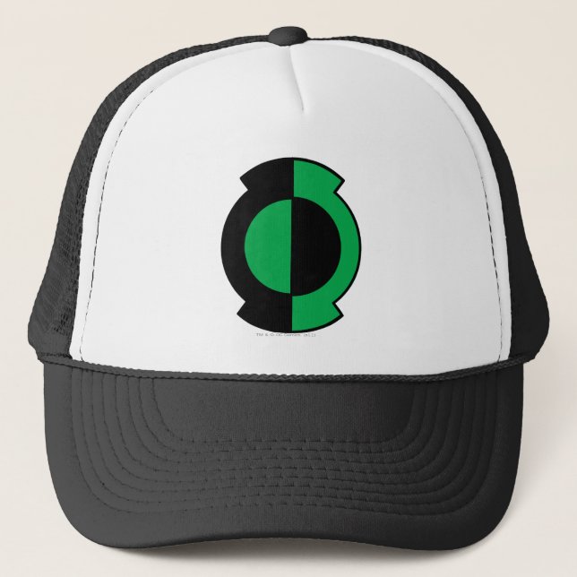 Green Lantern Logo Flipped Trucker Hat (Front)