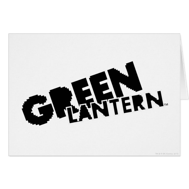 Green Lantern Logo - Pixels (Front Horizontal)
