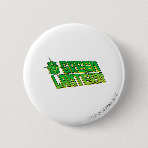 Green Lantern Logo - Slanted 6 Cm Round Badge