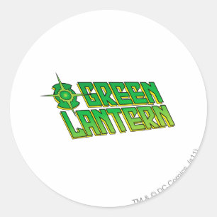 Green Lantern Logo - Slanted Classic Round Sticker