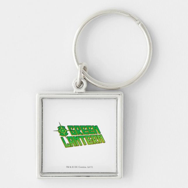 Green Lantern Logo - Slanted Key Ring (Front)