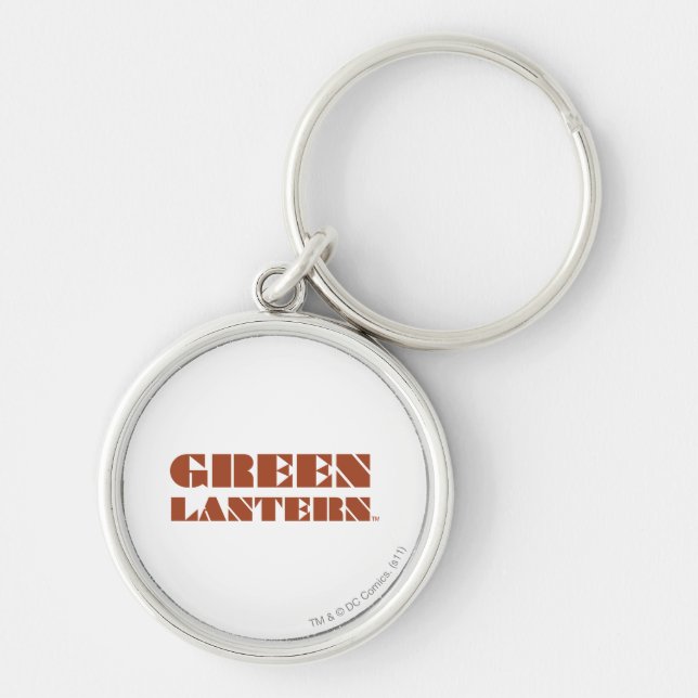 Green Lantern Logo - Tan Key Ring (Front)